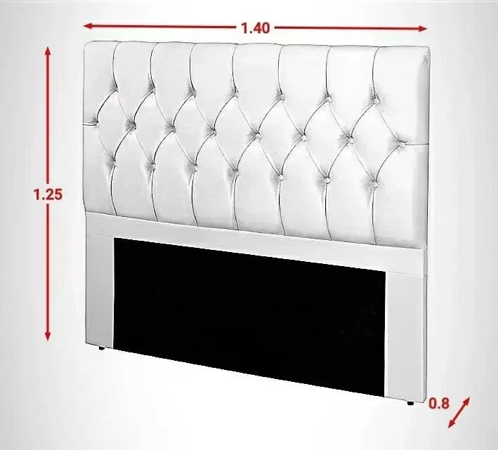 Cabeceira Estofada Cama Box Queen Milão Suede Marrom 1,60cm - IS DECOR - 2