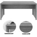 Ver imagem 3 de Mesa para Escritório Escrivaninha 163 Cm Preto