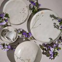 Ver imagem 2 de Conjunto Prato Raso 27cm e Sobremesa 21,5cm Porto Brasil Bio Stoneware Campestre Cinza