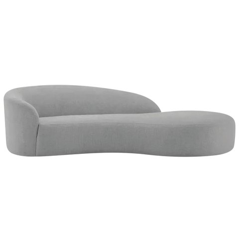 Divã Recamier Orgânico França 200cm Lado Direito Linho