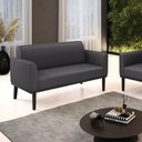 Ver imagem 2 de Sofá 2 Lugares Namoradeira Madeira Preto Marisa Bouclê D03 - D’Rossi