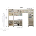 Ver imagem 4 de Cozinha Modulada Compacta 5 Peças com Tampo Art Luciane Móveis