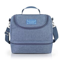 Bolsa Térmica Joy C/ 2 Compartimentos Fitness Jacki Design Azul aço - 1