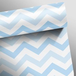Papel de Parede Chevron Azul Claro - 2