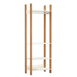 Closet 1 Torre Cabideiro Industrial Off White/freijó - Dalla Costa - 2
