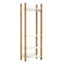 Ver imagem 2 de Closet 1 Torre Cabideiro Industrial Off White/freijó - Dalla Costa