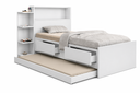 Ver imagem 3 de Cama Solteiro Completa com Cama Auxiliar, Baú, Gavetas, Prateleiras e 2 Colchões D33