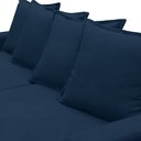 Ver mais imagens de Sofá Retrátil Reclinável 3 Lugares 215cm Roma F05 Veludo Azul - Mpozenato