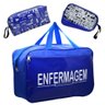 Kit Bolsa Cores Exclusiva para Estagio Modelo Azul Enfermagem - 1