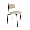 Ver imagem 3 de Cadeira Kyta Fixa C-4 Pés 50 X 44,7 X 83,8 Cm. Corriente Areia Corriente Areia