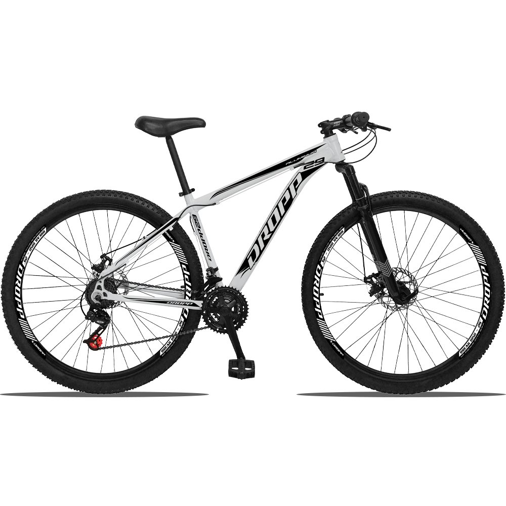Bicicleta 21V Aluminum Tamanho 15" - Branca/Preto - Banana Bit - 2