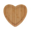 Ver imagem 3 de Kit com 2 Bandejas de Coração em Bambu Servir Decorar 17x16,5cm