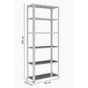 Ver imagem 3 de Prateleira Aço Galvanizada Slim 185CM  Com 6 Bandejas de 60 CM