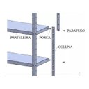 Ver imagem 4 de Prateleira Aço Galvanizada Slim 185CM  Com 6 Bandejas de 60 CM