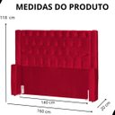 Ver imagem 6 de Cabeceira de Cama Box Estofada 140 Cm Casal Emma Veludo