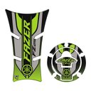 Ver imagem 1 de Kit Protetor Tanque e Bocal Adesivo Moto Yamaha Fz25 2023-2024 Verde Verde