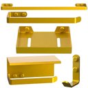 Ver imagem 1 de Kit de Acessórios para Banheiro 5 Peças Dourado Fs Max