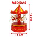 Ver imagem 4 de Carrossel Musical Enfeite Decoração Natalina À Corda de 17cm