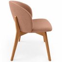 Ver imagem 7 de Kit 05 Cadeiras de Jantar e Estar Living Estofada Mia L02 Linho Rosê - Lyam Decor