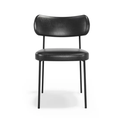 Ver imagem 5 de Kit 2 Cadeiras para Sala de Jantar e Cozinha Melissa em Aço Carbono Couro Pu Preto