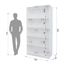 Ver imagem 3 de ARMÁRIO PRATELEIRAS 1M 100% MDF M110.2021.B (CLOSET, LOJA) MUNDI MOVEIS