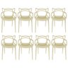 Conjunto 8 Cadeiras Allegra Nude - 1