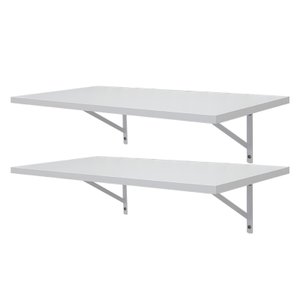 Kit 2 Prateleiras Mdf 90x30 Mão Francesa