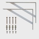 Ver imagem 3 de Kit 2 Prateleiras Mdf 90x30 Mão Francesa