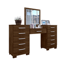 Ver imagem 2 de Penteadeira Camarim Moderna Modulada 11 Gavetas com Espelho:malbec