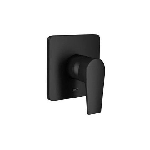 Acabamento Monocomando de Chuveiro para Alta e Baixa Pressão Level Black Matte Deca