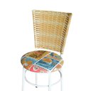 Ver imagem 5 de 6 Cadeiras para Mesa Branca Hawai Palha Assento Floral:happy Hour