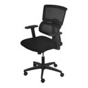 Ver imagem 3 de Kit 5 Cadeiras Escritório Diretor Ergonômica NR17 Tela Mesh Atlanta Preto