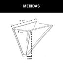 Ver imagem 4 de Arandela Luminária Decorativa Madeira Triangular Vazado Aletado 12x17cm Soq G9 Cor:marfim