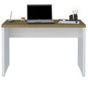 Ver imagem 1 de Mesa para Escritório Escrivaninha Home Office 120cm Orly A02 Olmo Branco - Lyam Decor