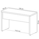 Ver imagem 4 de Mesa para Escritório Escrivaninha Home Office 120cm Orly A02 Olmo Branco - Lyam Decor