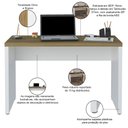 Ver imagem 3 de Mesa para Escritório Escrivaninha Home Office 120cm Orly A02 Olmo Branco - Lyam Decor