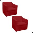 Ver imagem 2 de Kit 02 Poltrona Decorativa Tilla Suede com Pés Cromados
