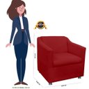Ver imagem 6 de Kit 02 Poltrona Decorativa Tilla Suede com Pés Cromados