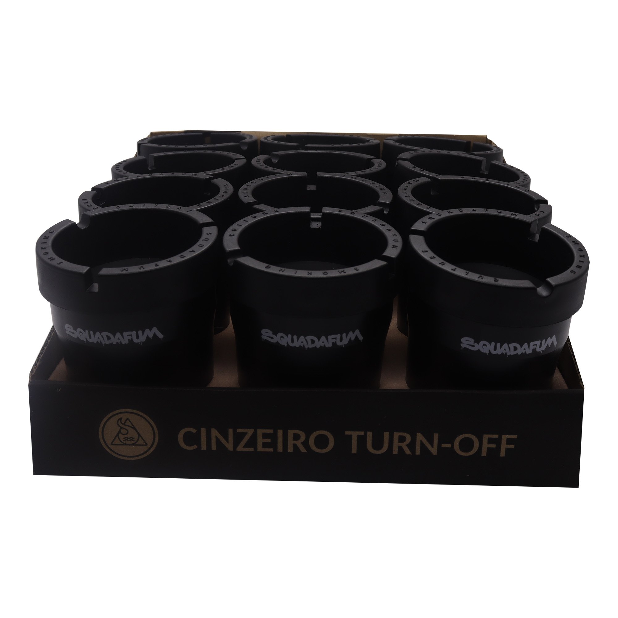 Cinzeiro Squadafum Turn Off Cores Display com 12 Unidades - 2