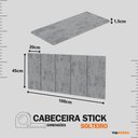 Ver imagem 6 de Conjunto Quarto Solteiro Cabeceira Autocolante e 1 Mesa de Cabeceira 2 Gavetas Corrediça Telescó