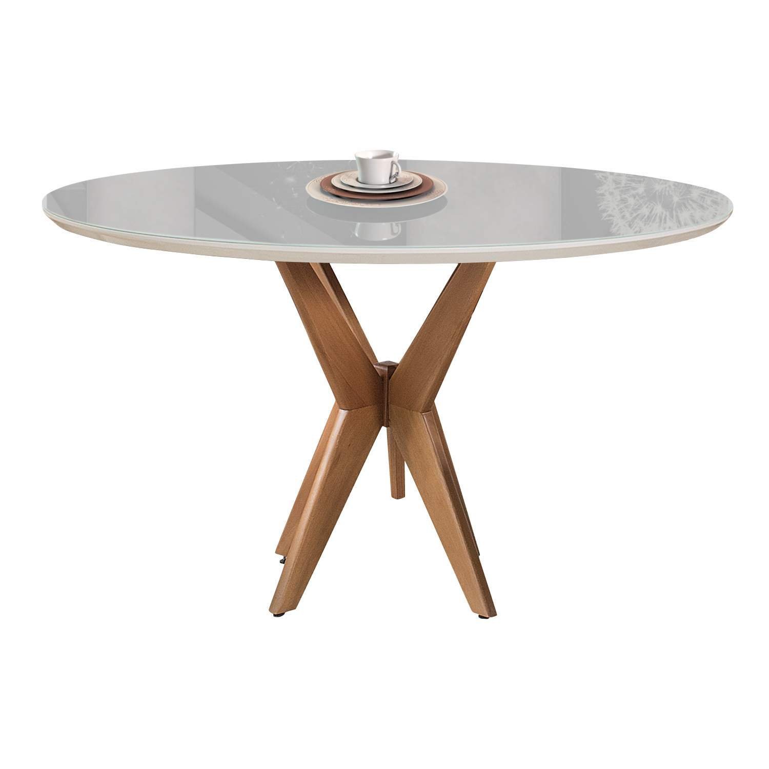 Mesas de Jantar Pandora Casa MAD Mesa Cone Off White 1m - 2