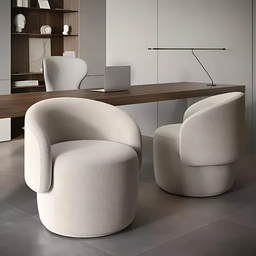 Poltrona Deluxe Aurora Modelo para Sala/quarto/recepção Linho Bege Linho - 2
