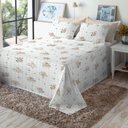 Ver imagem 2 de Jogo de Cama Queen 4 Peças 100% Algodão 150 Fios - Manu (7920)