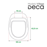 Assento Sanitário Village Deca 1.6gpf/6lpf Mdf Sicmol - 8