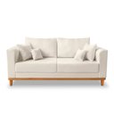Ver imagem 6 de Sofá 3 Lugares Beny Base de Madeira Linho Mm Estofados