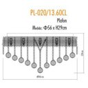 Ver imagem 3 de Plafon Sobrepor Redondo em Cristal Translúcido Ø56cm +Luz