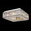 Ver imagem 2 de Plafon Sobrepor Quadrado em Cristal Translúcido Ø45cm +Luz