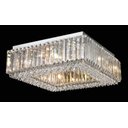 Ver imagem 1 de Plafon Sobrepor Quadrado em Cristal Translúcido Ø45cm +Luz