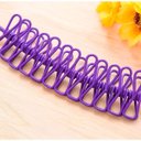 Ver imagem 3 de Varal Corda Roxo Secagem Multifuncional com 12 Pregadores