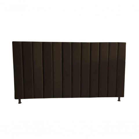 Cabeceira de Cama Box Estofada Gabi Casal 140 Cm Suede Marrom do Lar Móveis